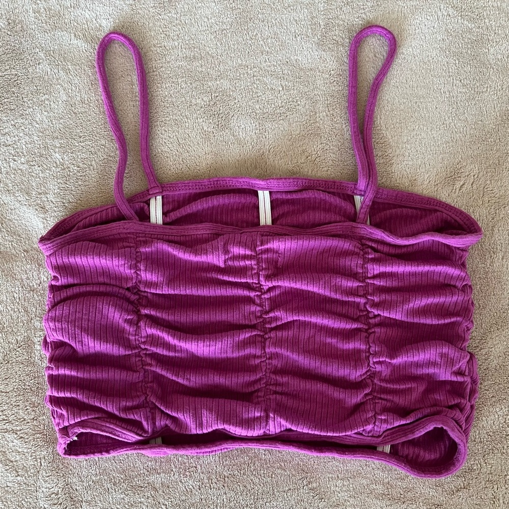 Urban Outfitters Fuchsia Ruched Camisole - Picture 5 of 6